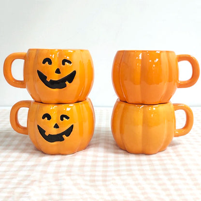 Tasses en Céramique Fantôme de Citrouille pour Halloween