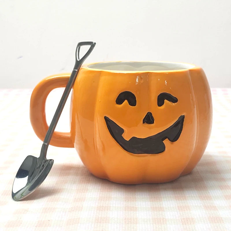 Tasses en Céramique Fantôme de Citrouille pour Halloween