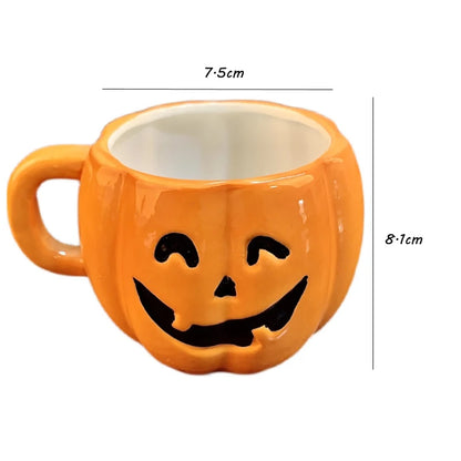 Tasses en Céramique Fantôme de Citrouille pour Halloween