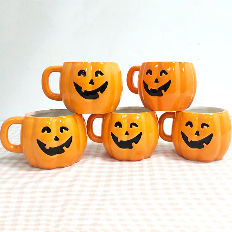 Tasses en Céramique Fantôme de Citrouille pour Halloween