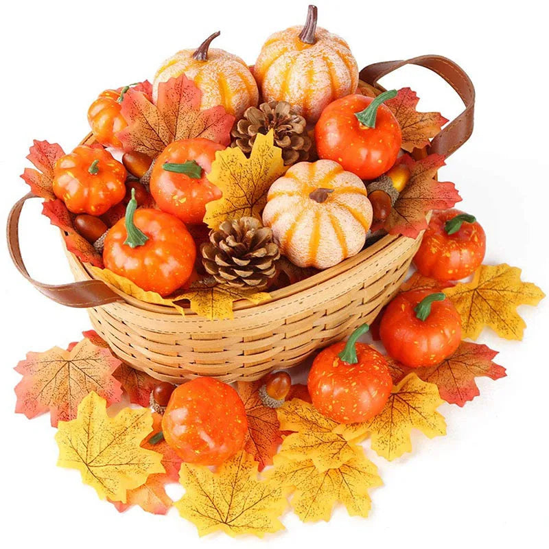 Mini Golden Autumn Pumpkin, 50 Pieces 