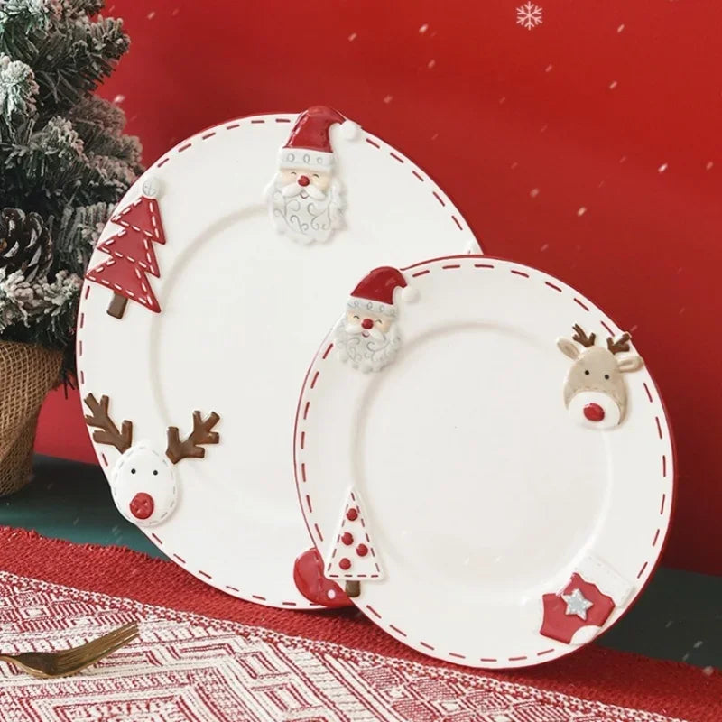 Assiette en céramique de Noël