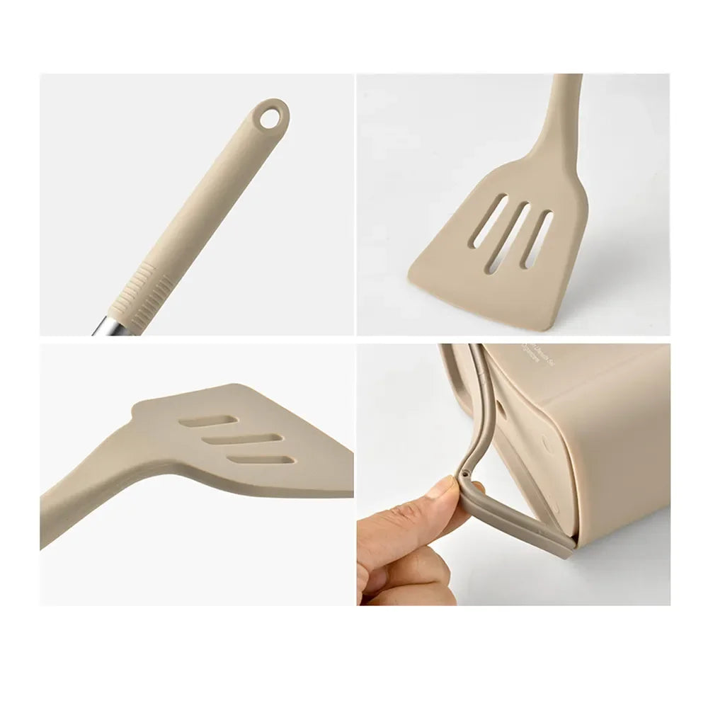 Ensemble d'ustensiles de cuisine en silicone