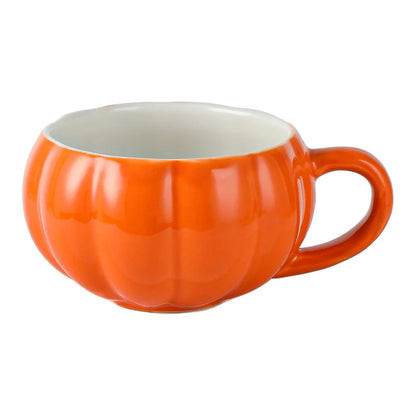 Tasse Citrouille d'Halloween en Céramique avec Cuillère