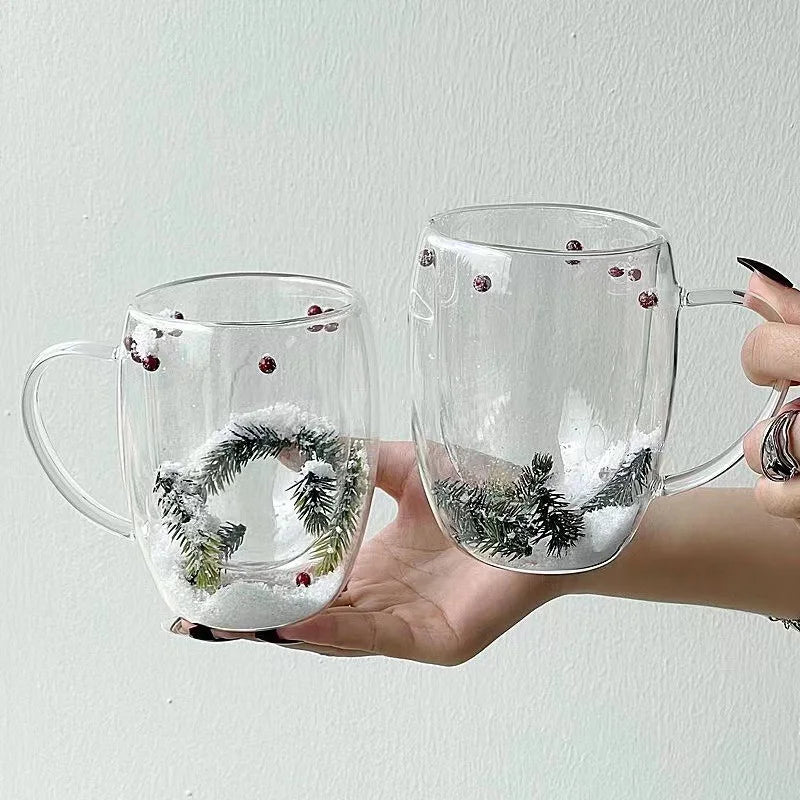 Tasse en Verre, Thème de Noël