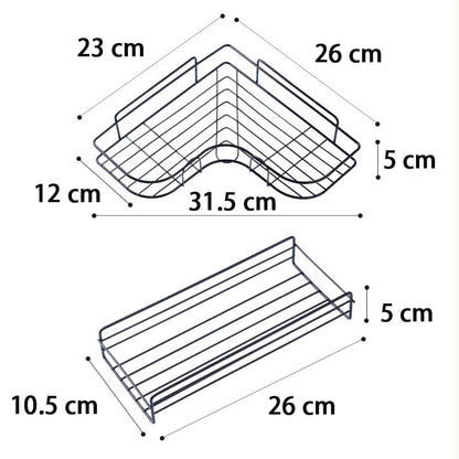 Étagères de rangement d'angle murales