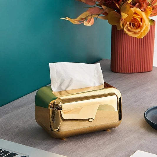 Golden tissue box 