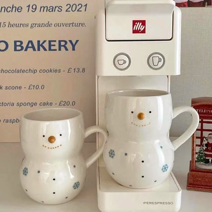 Tasse en céramique bonhomme de neige