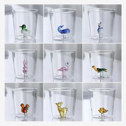 Tasse en verre transparente mignonne