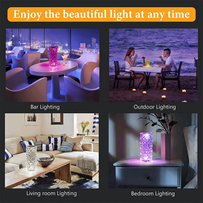 LED Crystal Table Lamp