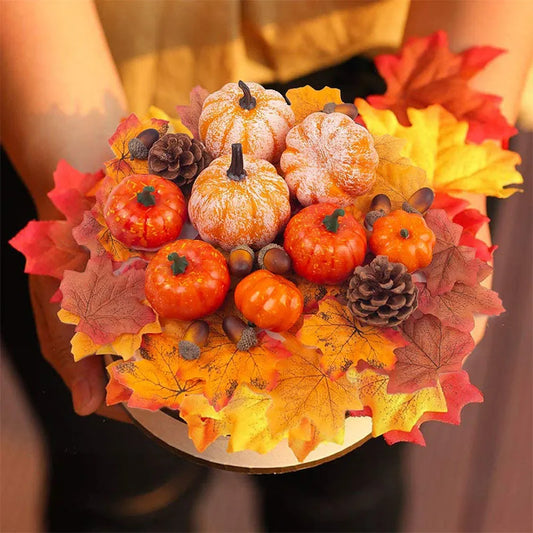 Mini Golden Autumn Pumpkin, 50 Pieces 