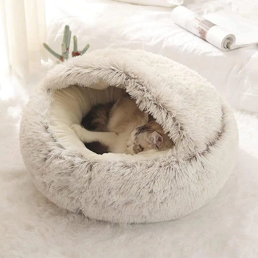 Semi-Enclosed Pet Bed