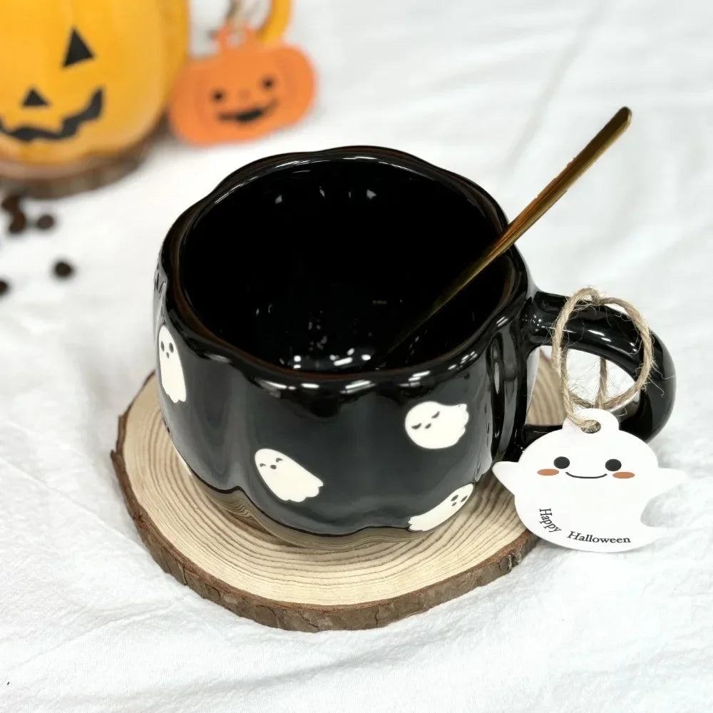 360ml Tasses en Céramique Fantôme de Citrouille pour Halloween