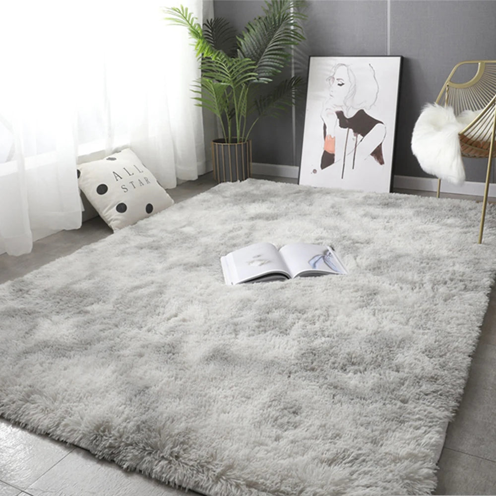 Tapis moelleux en peluche