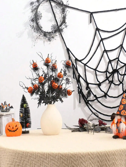 Artificial Spooky Black Pumpkin Bouquet 