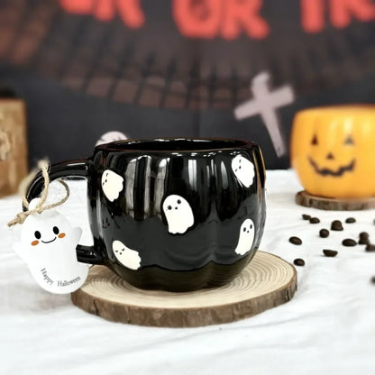 360ml Tasses en Céramique Fantôme de Citrouille pour Halloween