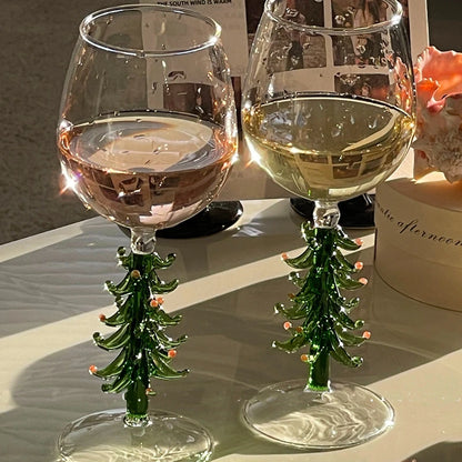 Verre à vin de Noël