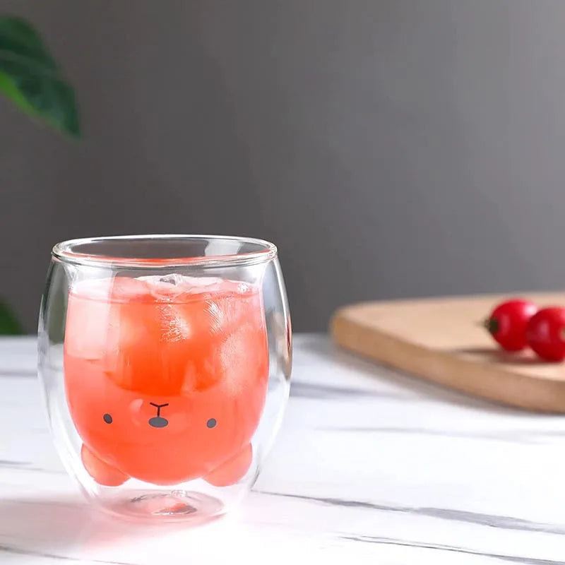 Cute transparent glass, 280ml 