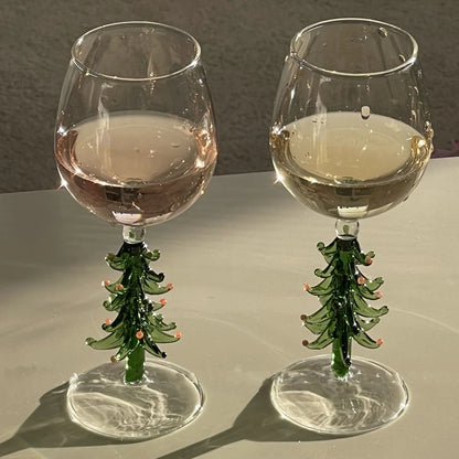 Verre à vin de Noël