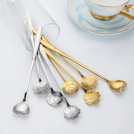 Stainless steel coffee spoon, 6 pieces 