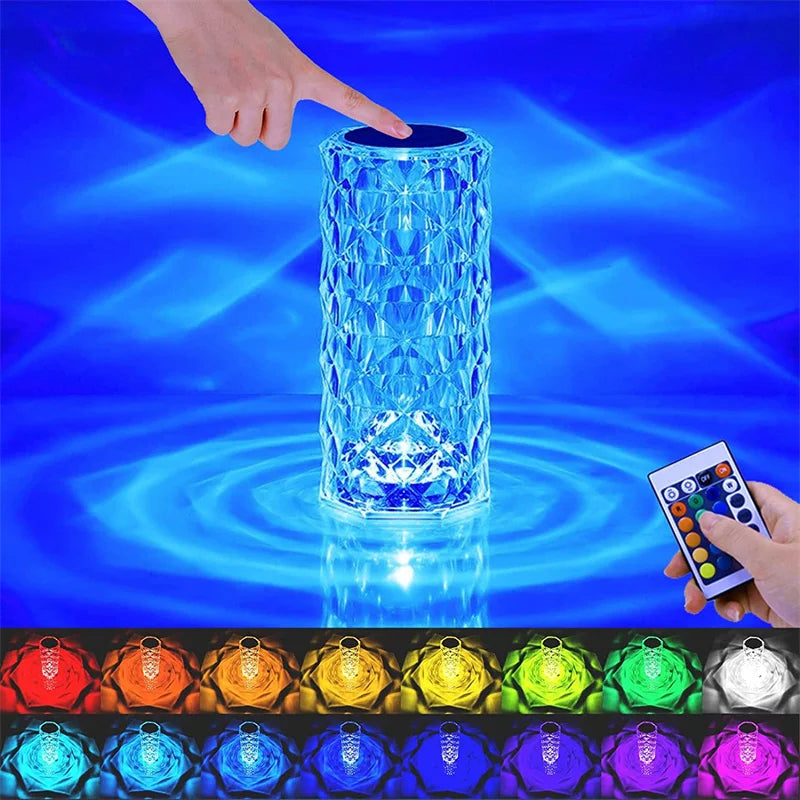 LED Crystal Table Lamp