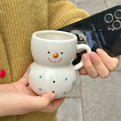 Tasse en céramique bonhomme de neige