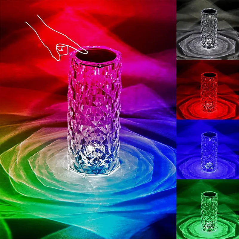 LED Crystal Table Lamp