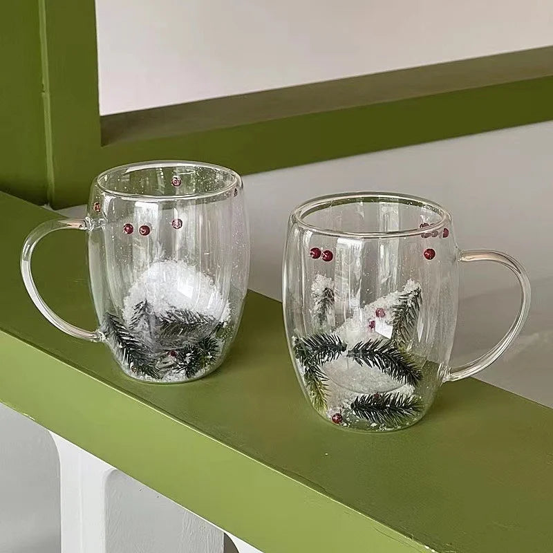 Tasse en Verre, Thème de Noël