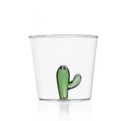 Cute transparent glass mug 