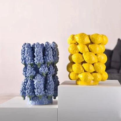 Ceramic fruit vase 