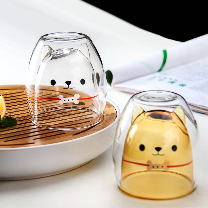 Cute transparent glass, 280ml 