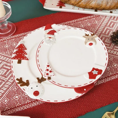 Assiette en céramique de Noël