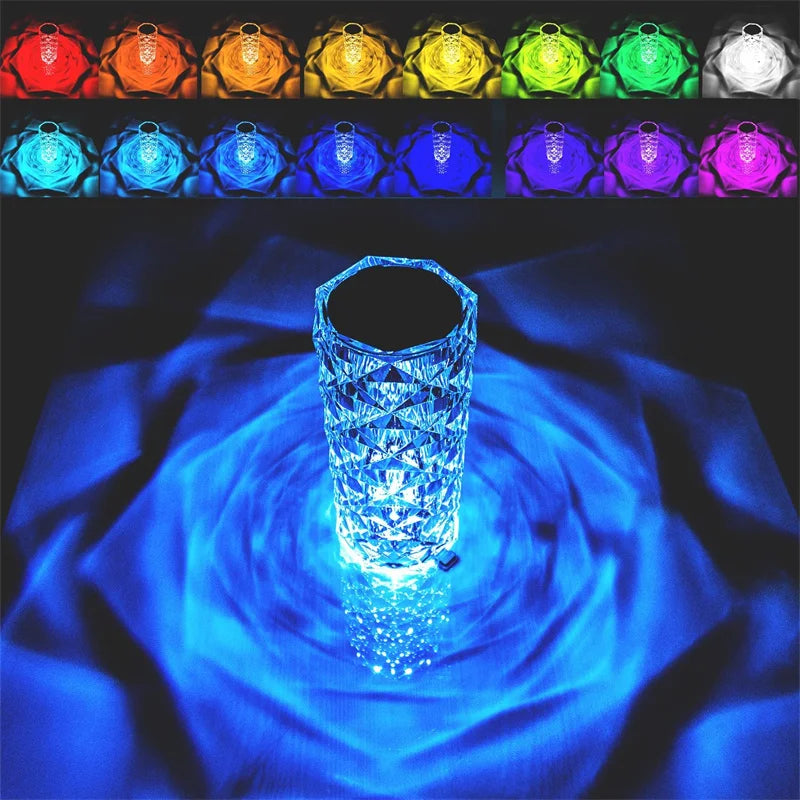 LED Crystal Table Lamp