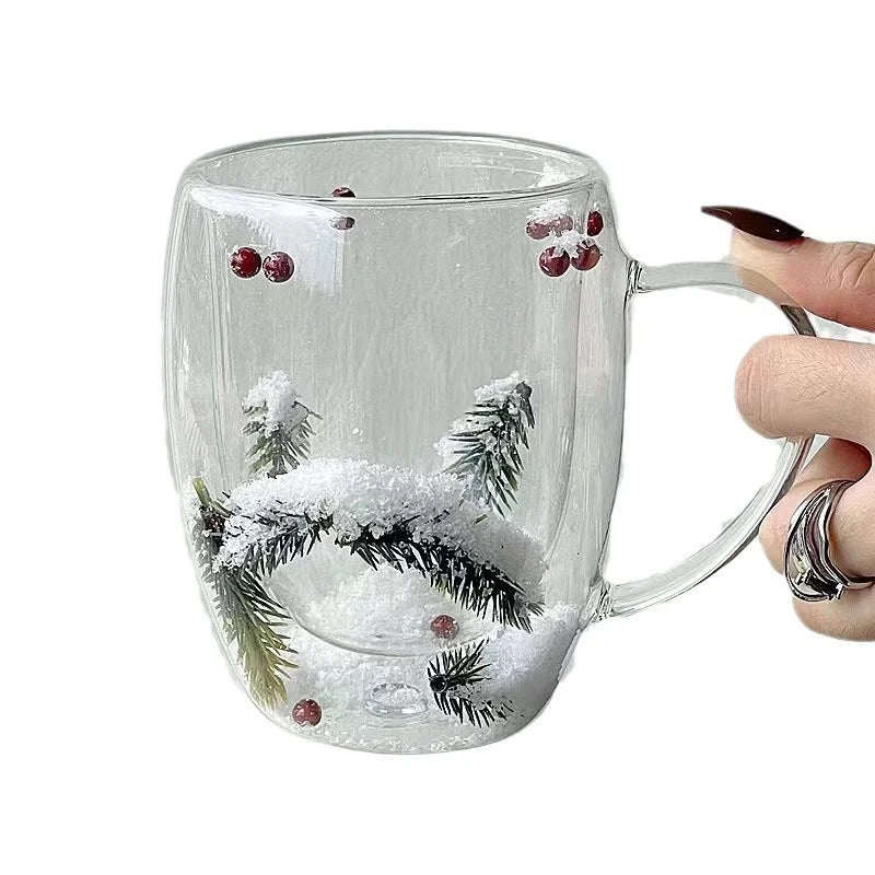 Tasse en Verre, Thème de Noël